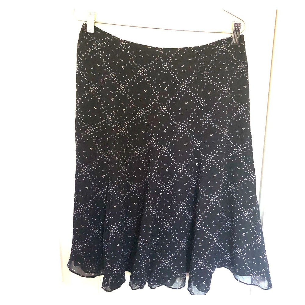 Anne klein - silk midi skirt